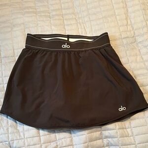 ALO Yoga Women's Dark Brown Skater Skirt
